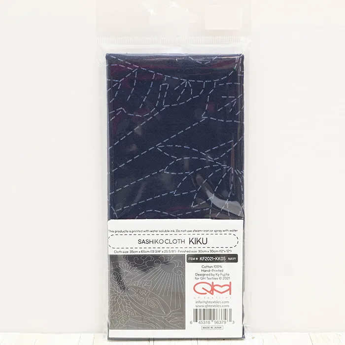 刺繍布 刺し子クロス SASHIKO CLOTH <KIKU>