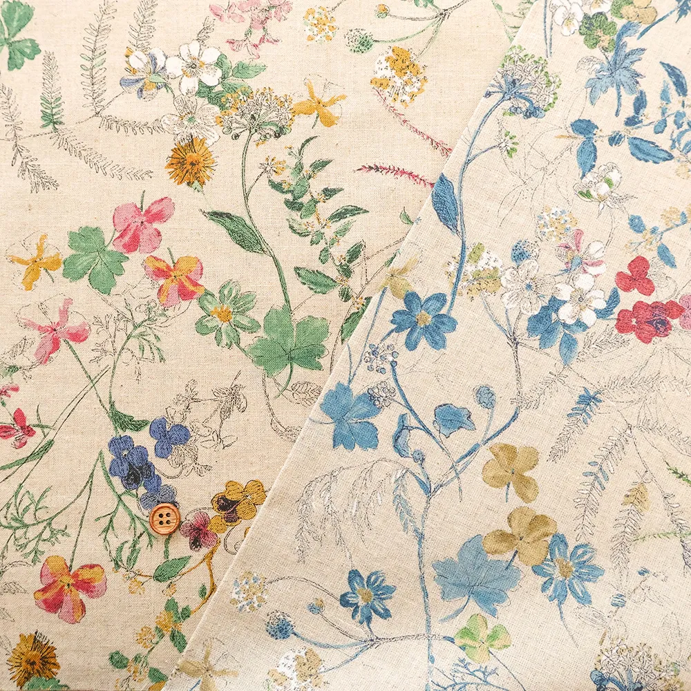 C/Lシーチングプリント生地　フラワー
