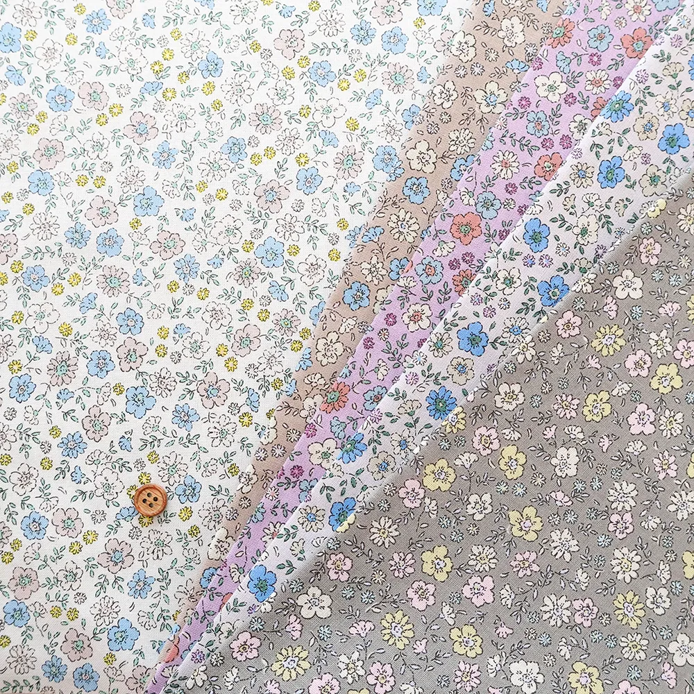 コットンシーチングプリント生地　Petit Bloom　プチフラワー