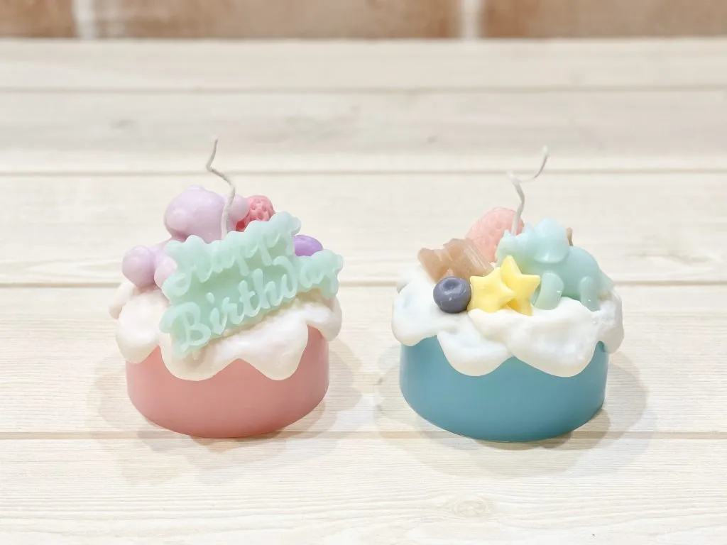 ロウでケーキキャンドルをつくろう